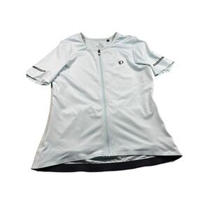 Pearl Izumi Cycling Jersey Women's XL Full Zip Short Sleeve Light‎ Blue